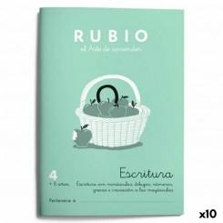 Блокнот для письма и каллиграфии Rubio Nº 4 А5 испанский 20 листов (10 шт.)