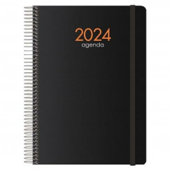 Ежедневник SYNCRO DOHE 2024 Annual Black 15 x 21 см