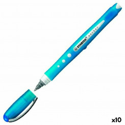 Liquid ink pen Stabilo Roller Worker Blue 0,5 mm (10 Units)