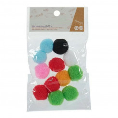 Materials for Handicrafts Balls 100 % polyester (12 Pieces)