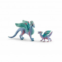 Action Figure Schleich Flower dragon with its little one