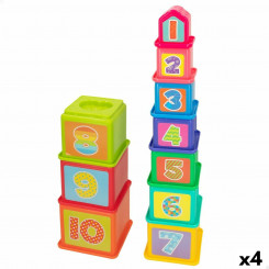 Plokkide virnastamine PlayGo 10,2 x 50,8 x 10,2 cm 4 ühikut