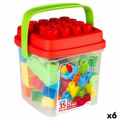 Ehituskomplekt Color Block Basic Bucket 35 Pieces (6 Units)