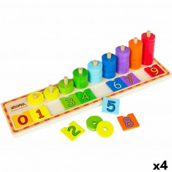 Educational Baby Game Woomax Numbers 43 x 11 x 11 cm 56 Pieces 4 Units