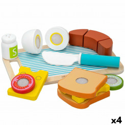Toy Food Set Woomax Breakfast 14 Pieces 4 Units