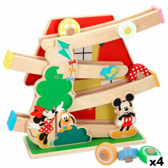 Wooden Track with Ramps for Car Disney 33,5 x 28 x 9,5 cm 5 Pieces 4 Units