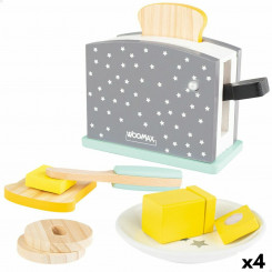 Toaster Woomax 19,5 x 12,5 x 8 cm 8 Pieces 4 Units