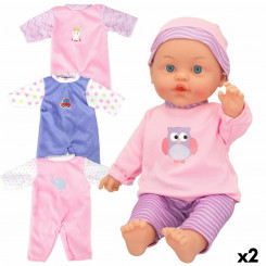 Baby doll Colorbaby 24 x 42 x 11 cm 2 Units