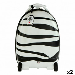 Trolley Backpack Rastar Zebra Children's 2,4 GHz Radio control 5 kg (2 Units)