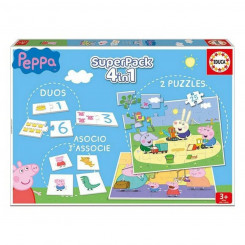 Educational Game Peppa Pig SuperPack 4 in 1 Educa