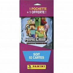 Pack of stickers Panini 52 Units minecraft
