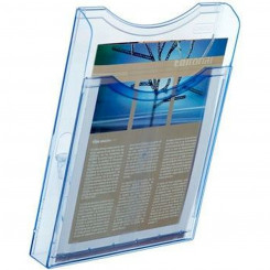Counter Display Archivo 2000 Archiplay Wall Din A4 Transparent Blue Vertical 1 Compartment