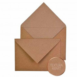 Envelopes Michel kraft paper 16 x 22 cm Brown (25 Units)