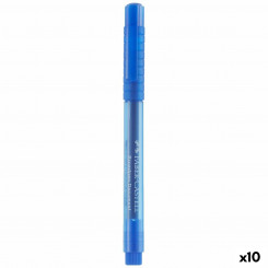 Felt-tip pens Faber-Castell Broadpen Document 1554 Blue (10 Units)
