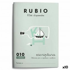 Writing and calligraphy notebook Rubio Nº10 Catalan A5 20 Sheets (10 Units)
