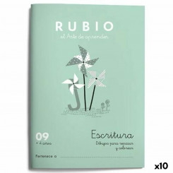 Блокнот для письма и каллиграфии Rubio Nº9 А5 испанский (10 шт.)