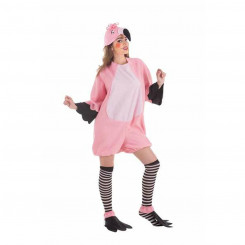 Kostüüm täiskasvanutele Roosa flamingo (4 tükki)