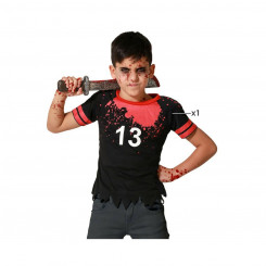 Costume for Children Bloody Rugby Black Zombies (1 Unit)
