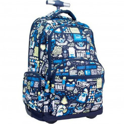 Школьный рюкзак на колесах Milan The Yeti Navy Blue (52 x 34,5 x 23 см)