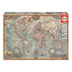 Puzzle Educa The World, Political map 16005 1500 Pieces