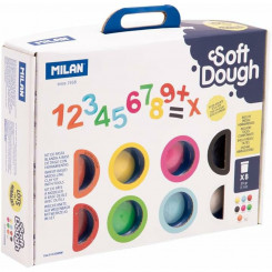 Паста для лепки Milan Soft Dough Множество цифр Разноцветная