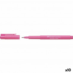 Перманентный маркер Faber-Castell Broadpen Pastel Pink (10 шт.)