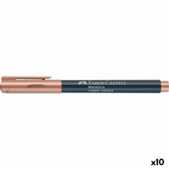 Marker pen/felt-tip pen Faber-Castell Metallics Copper Cabana (10 Units)