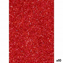 Eva Rubber Fama Glitter Red 50 x 70 cm (10 Units)