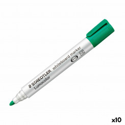 Маркер для белой доски Staedtler Lumocolor Whiteboard 8 шт., зеленый (10 шт.)