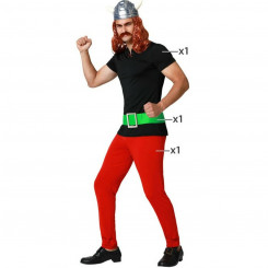 Costume for Adults Male Viking Red