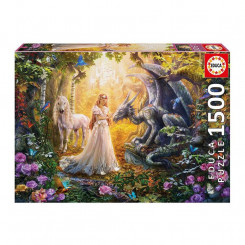 Puzzle Dragón Princesa Unicornio Educa 17696 1500 Pieces 85 x 60 cm