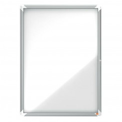 Bulletin board Nobo Premium Plus Magnetic White Silver Metal Crystal