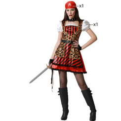 Kostüüm täiskasvanutele, naissoost piraatpunane