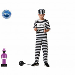 Детский костюм заключенного мужского цвета, разноцветный