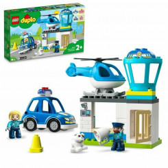 Mängukomplekt Lego 10959 DUPLO politseijaoskond ja politseihelikopter (40 tükki)