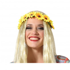 Headband Flowers Yellow 60s