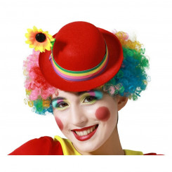 Hat Male Clown Red