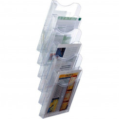 Counter Display Archivo 2000 ArchiPlay Mural polystyrene 19 x 23,5 x 68,5 cm Transparent Vertical 6 compartments