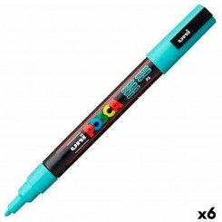 Marker pen/felt-tip pen POSCA PC-3M Turquoise Green (6 Units)