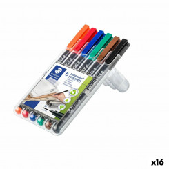 Set of Felt Tip Pens Staedtler Lumocolor 317 M Multicolour (16 Units)