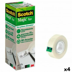 Adhesive Tape Set Scotch Magic Transparent 19 mm x 33 m (4 Units)