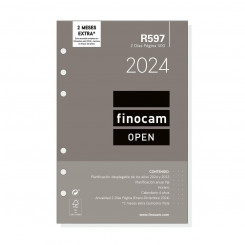 Сменный блок Agenda Finocam Open R597 2024 Белый 11,7 x 18,1 см