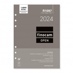 Agenda refill Finocam Open R1097 2024 White 15,5 x 21,5 cm