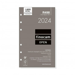 Сменный блок Agenda Finocam Open R498 2024 Белый 9,1 x 15,2 см