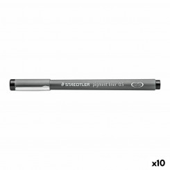 Marker pen/felt-tip pen Staedtler Pigment liner Black (10 Units)