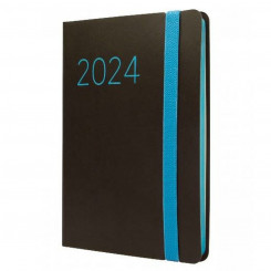 Дневник Finocam Flexi 2024 Черный 11,8 x 16,8 см