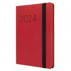 Дневник Finocam Flexi 2024 Красный 11,8 х 16,8 см