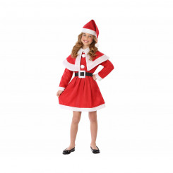 Kostüümitüdruku jõuluema punane polüester (5-6 aastat)