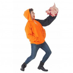 Kostüüm täiskasvanutele Halloween Pig sudadera Orange (2 tükki)