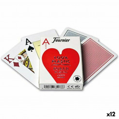 Pokkeri mängukaartide pakk (55 kaarti) Fournier Plastic 12 ühikut (62,5 x 88 mm)